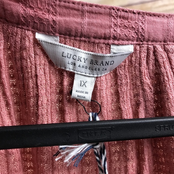 Lucky Brand Floral Drop Needle Blouse (NW4) - Picture 6 of 8